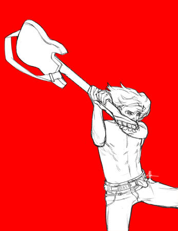 Lineart, Half-Body Lineart, Half-Body