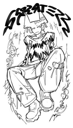 Sketch, Full-Body Sketch, Full-Body