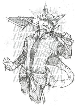 Sketch, Half-Body (commissioned by Fenyrinn)