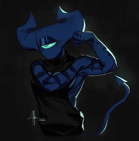 Lineart with Color Half-Body